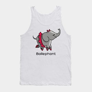 Ballephant (Elephant doing ballet) Tank Top